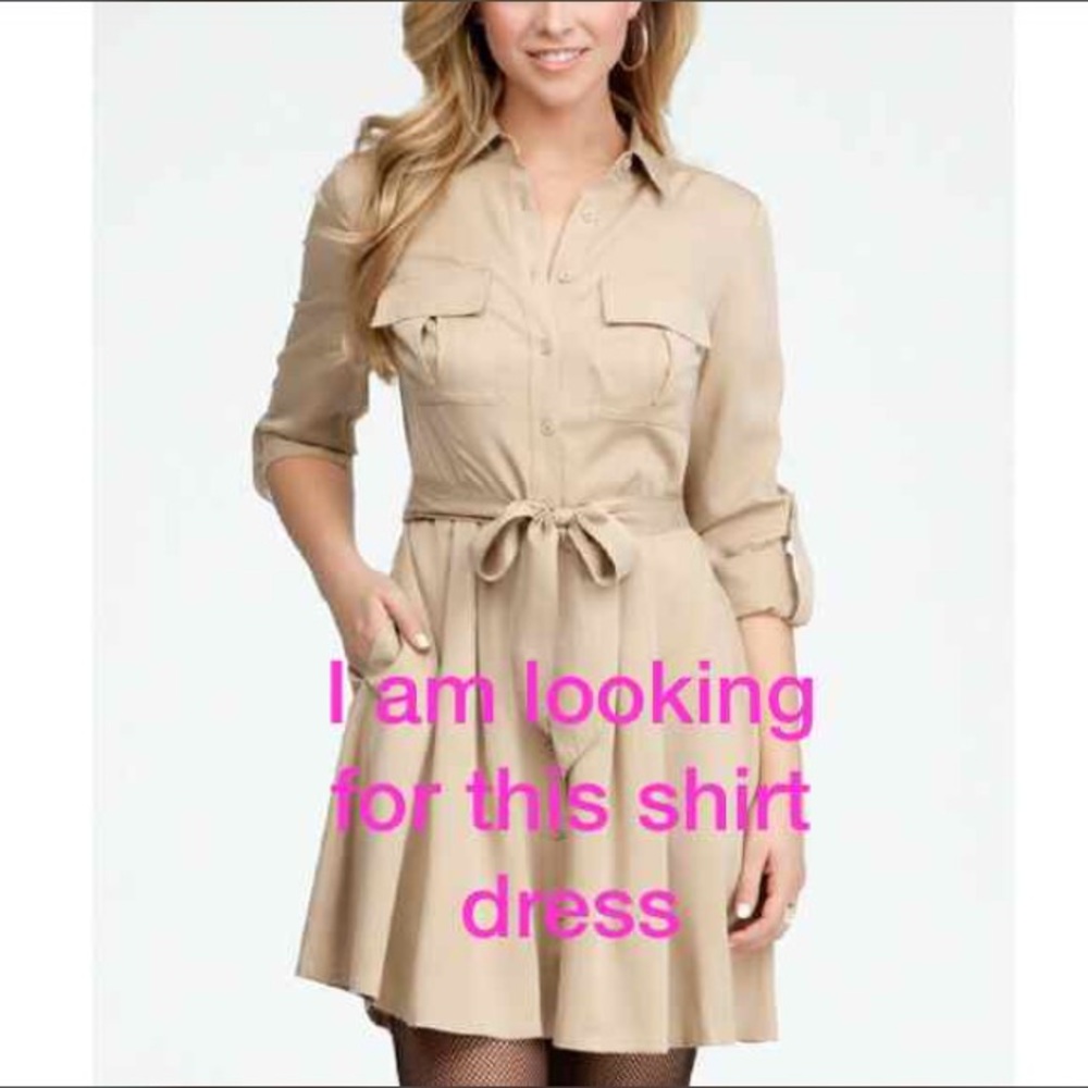 ISO Bebe Shirt Dress